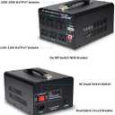 LVYUAN 5000 Watt Voltage Converter Transformer Heavy Duty Step Up/Down AC 110V/120V/220V/240V Power Converter with 3 US Outlets, 3 Universal Outlets, Resettable Circuit Breaker Protection