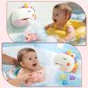 Baby Bath Toys Bubble Machine for Toddlers 1-3 Toddler Fountain Bathtub Pool Water Table Toys Shark Bath Toy 6-12-18 Months Baby Bath Toy for Girls
