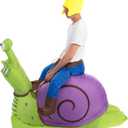 Spooktacular Creations Halloween Inflatable Costume Gnome Ride On Snail Suit, Animal Blow Up Outfit for Cosplay Parties (X-Large(75In))