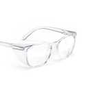 Stoggles Square Z87.1 Certified Polycarbonate Wide Fit Safety Glasses, Scratch & Shatter-Proof, Blue-Light & UV Blocking Lens, Top & Side Shields, Anti-Fog Dip Coated, Protective & Stylish Eyewear (Clear)