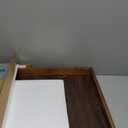 Wood Ottoman Tray, Large 24 Inches Square Rustic Brown Serving Tray
