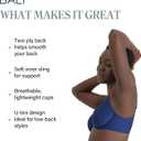 Bali Women's Seamless Underwire Bra, One Smooth U Smoothing Underwire Bras for Women, Convertible Straps, Ultra Light (Blue, M) 36D