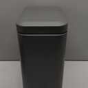 Homie Soft Close, Slim Trash Can 1.6 Gallon with Anti - Bag Slip Liner and Lid, Use as Mini Garbage Basket, Slim Dust Bin, or Decor in Bathroom, Restroom, Kitchen, or Bedroom (Bronze)