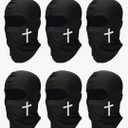 SATINIOR 5 Pcs Ski Mask Cover Balaclava Full Face Mask Summer Face Cover UV Protection Balaclava Men Women Outdoor Sports
