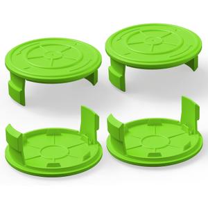 YWTESCH 4 Pack String Trimmer Replacement Spool Cap for Greenworks, Weed Wacker String Parts Trimmer Line Cap Covers Compatible with Greenworks Cordless Weed Eater