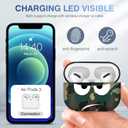 3 x for Airpods Pro Case, Don't Touch Me for Airpods Pro Cover with Keychain/Lanyard Soft Cute Shockproof Cover for Women Men Compatible with for Airpods Pro 2019 Charging Case (Green)