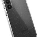 Speck Products Presidio Perfect Glitter Case Fits Samsung Galaxy S23+, Clear with Platinum Glitter