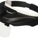 Carson Pro Series MagniVisor Deluxe Head-Worn LED Lighted Magnifier with 4 Different Lenses (1.5x, 2x, 2.5x, 3x) (CP-60)