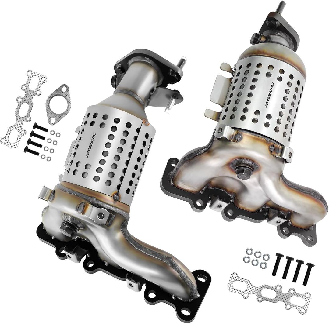 Left Right Catalytic Converter Direct-fit Compatible with Ford Explorer, Flex, Taurus 2013-2019 3.5L V6, Lincoln MKS 2013-2016 3.7L V6 Catalytic Convertor 16721 16728 (EPA Compliant)