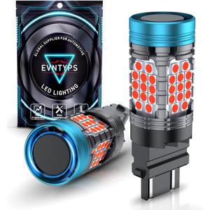 CANBUS 3157 LED Rear Turn Signal Light Bulb Red with Built-in Resistor Anti Hyper Flash,3057 3457R Brake Bulb Error Free,3156 3056 4156 4157A LED Tail Light Rear Blinker Lights Bulb(2pcs)