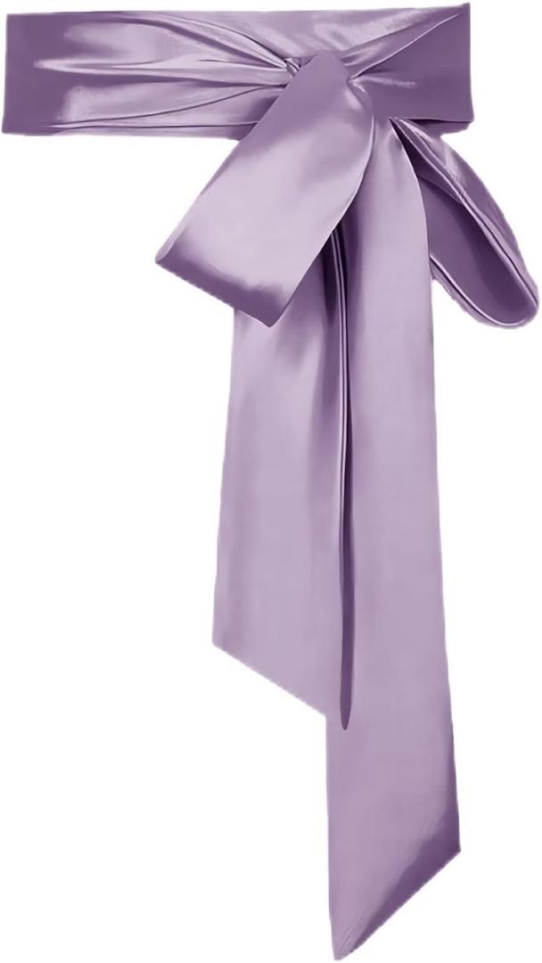 Bridal Belt Wedding Party Bridal Satin Special Occasion Dress sash (Purple)