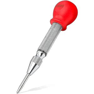 Automatic Center Punch Center Hole Punch with Cushion Cap Adjustable Spring Metal Drill Tool for Metal Glass Plastic Wood