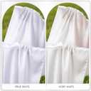 Satin Bridal Neck Scarf for Wedding Detachable Neckerchief Flowing Shawl for Marriage Accessory