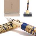 ARTEX Luxury Fountain Pen  Museum Art Collections  Crafting Timeless Beauty  the Best Gift & Office Desk Decor, German SCHMIDT Fine Nib, Solid Metal