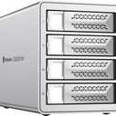 Yottamaster VN400RU3 4 Bay RAID Hard Drive Enclosure, Aluminum USB3.0 DAS for 2.5" & 3.5" SATA HDD/SSD, Support 88TB (4x22TB), RAID 1, 5, 10, JBOD (Diskless)