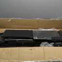 WLIVE Black TV Stand for 45, 50, 55 inch TV, Entertainment Center with LED Lights & Charging Station, TV Media Console Table with 8 Fabric Drawers and Open Shelves for Living Room, Hallway, Wood Top