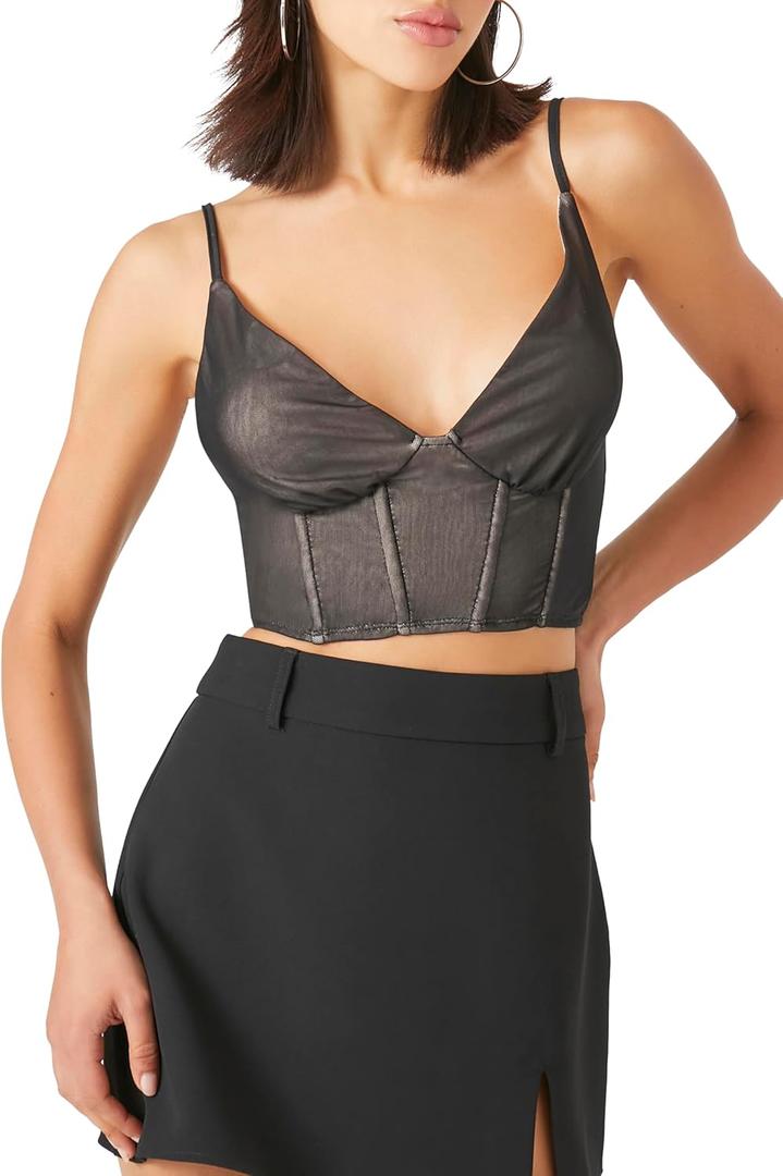 Forever 21 Women's Bustier Cropped Cami (L)