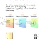 New Bee Bluetooth Earpiece V5.0 Wireless Handsfree Headset with Microphone 24 Hrs Driving Headset 60 Days Standby Time for iPhone Android Samsung Laptop Trucker Driver (Gold)