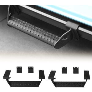 2Pcs Running Boards Side Steps Fit for Bronco 2021 2022 2023 2024 Black Side Door Steps 2/4 DoorSide Bars Step Plates