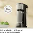 CHEFMAN Single Serve Coffee Maker, K Cup Coffee Machine: Compatible with K-Cup Pods and Ground Coffee, Brew 6 to 12oz Cup Drip Coffee Maker, 40oz Water Reservoir, Cup Lift, Filter Included