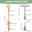 Phopich 18''/30" Long Ground Anchor, Heavy Duty Earth Anchors Ground Anchors Screw in Kit with T-Handle Hex Wrench for Camping Tent, Swing Sets, Securing Animals, Sheds, Trampoline