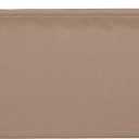 Magpie Fabrics Patio Bench Loveseat Cushion Covers (Replacement Cover only, No Insert!), Waterproof Fade Resistant Swing Cushion Slipcover with Ties(42x18x3 Inch, Khaki)