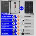 Voltset 50W 24V Solar Panel Kit, Solar Battery Maintainer with MPPT Charge Controller Adjustable Bracket, Solar Battery Charger for RV Car Boat Tractor and Camping