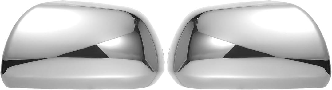 X AUTOHAUX Pair Car Rear View Driver Passenger Side Mirror Cover Cap Overlay Chrome Plated for Toyota Sienna 2011-2020 Mirror Guard Covers Exterior Decoration Trims