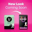 U by Kotex Panty Liners, Clean & Secure, Light Absorbency, Long Length, 126 Count 