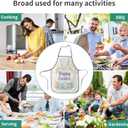 Happy Easter Apron For Men Women, Chef Waitress Kitchen Cooking Barber Server Grilling Bib Decorations (White Rabbit)