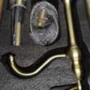 GGStudy 360 Swivel Single-Handle One Hole Vessel Sink Faucet with Matching Pop Up Drain - Brushed Gold Farmhouse Bathroom Vanity Faucet