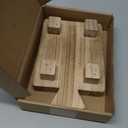 Wood Soap Stand, Kitchen SoapTray Plant Holder Wooden Soap Holder for Bottles Wood Riser Pedestal Stand Wood Tray for Kitchen Bathroom Sink Decorative (Wood Color)