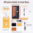 Resparked Customizer Engraving Pen Ultimate Cordless Portable Tool for Artists & DIYers - Engrave 50+ Surfaces - Beginner Friendly - Rechargeable - Free 30 Bits & Mastery Guide