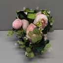 Betylifoy 2 Pack 12Ft Pink Flower Garland Artificial Eucalyptus Flower Garlands Fake Peony Rose Floral Vines Silk Hydrangea Hanging Vine Greenery Garland for Wedding Party Table Wall Backdrop Decor