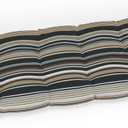 Pillow Perfect Stripe Bench Cushion, 18" X 48" X 5", Labrisa Rattan