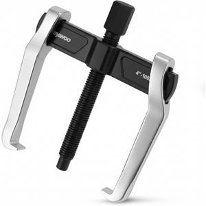 Reywoo 2-Jaw Reversible Gear Puller for External (4.4" Max) & Internal (4.79" Max) Pulling, Heavy-Duty Bearing, Flywheel, Pulley and Gear Remover Tool, Adjustable CR-V Steel