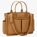 Tote Bag for Women With Compartments,Large Canvas Tote Women's Purse Crossbody Bags Work Laptop Book Bag Satchels Handbags