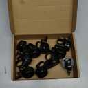 BBTO 10 Pcs Aluminum Alloy Clear Sound Bike Bell Black Loud Crisp Bicycle Bell Scooter Tricycle Mountain Bike Accessories for Boy Girl Kids Adults, Left and Right