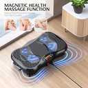 Vibration Plate Exercise Machine, Lymphatic Drainage Machine for Weight Loss, Lymphatic Drainage & Muscle Recovery, Multiple Speeds with Bluetooth & Remote, Max User Weight 330lbs (Pure Black)