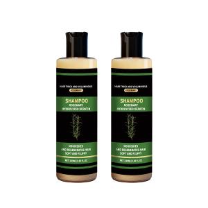 2Pcs Rosemary Hair Growth Shampoo, Rosemary Hydrolyzed Keratin Shampoo for Thinning Hair, Nourishes and Regenerates Hair for Women and Men.100ML (Yellow2PC)