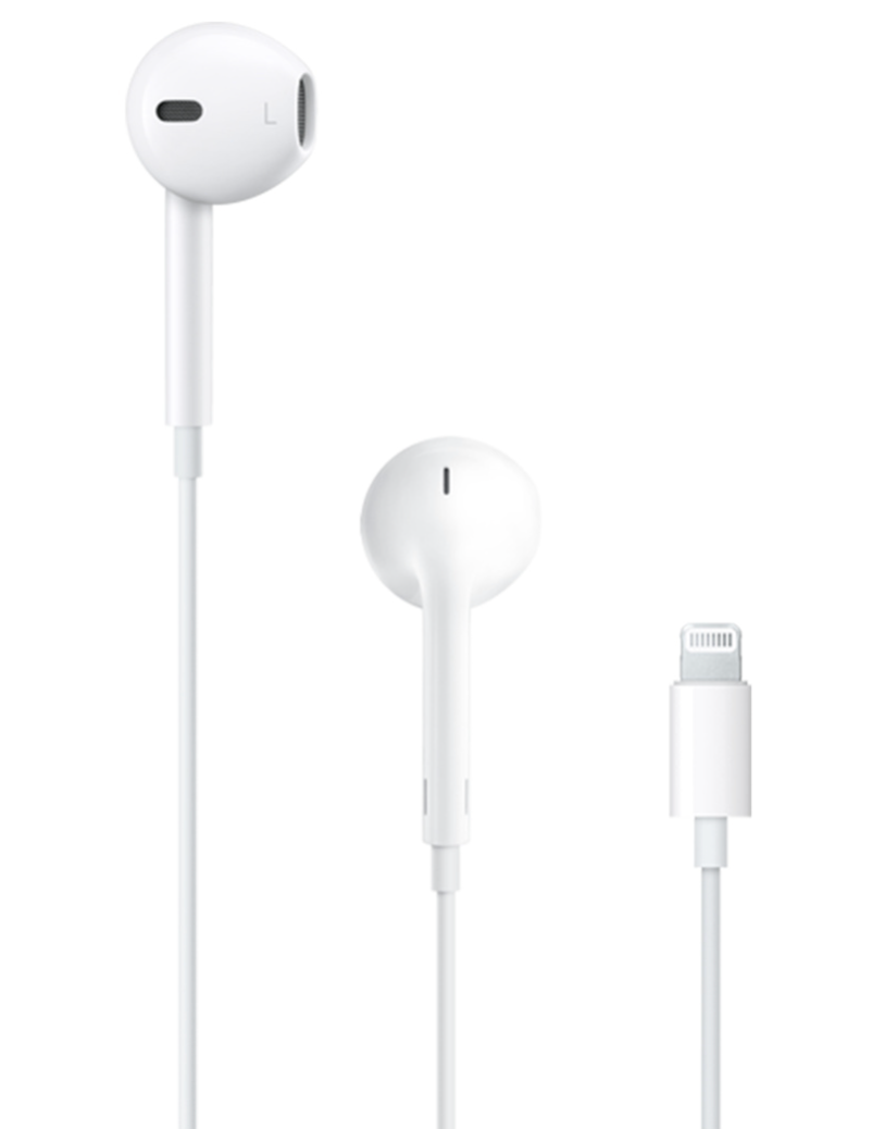 Apple EarPods Headphones with Lightning Connector, Wired Ear Buds for iPhone with Builtin Remote to Control Music, Phone Calls, and Volume