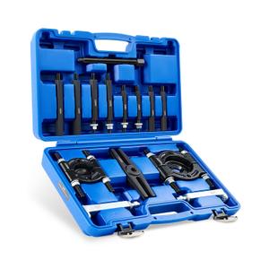 Bearing Puller Set, 5 Ton Capacity Bearing Separator, Pinion Wheel Bearing Removal Kit with 2" and 3" Jaws, Wheel Hub Axle Puller Set, Heavy Duty Bearing Splitter Tool Kit with Blue Case