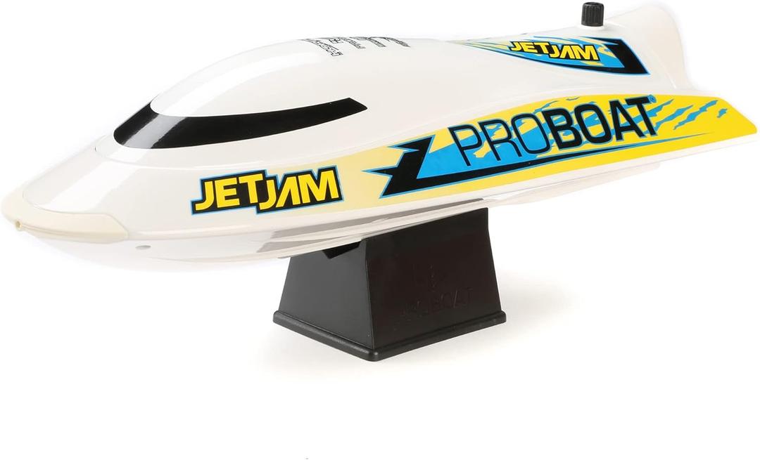 Pro Boat RC Jet Jam V2 12" Self-Righting Pool Racer Brushed RTR Batteries for Transmitter Not Included White PRB08031V2T2