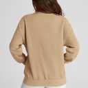 PRETTYGARDEN Women's 2025 Spring Fall Fashion Full Zip Up Sweatshirt Long Sleeve Loose Fit Trendy Casual Jacket with Pockets (Beige, S)