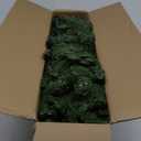 5 FT Artificial Christmas Tree with 1020 PE&PVC Mixed Branch Tips, Unlit Hinged Premium Spruce Fake Xmas Trees, Green, Foldable Base