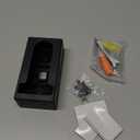 QIBOX No Drill Adhesive Video Doorbell Mount, Compatible with Ring/Blink Wireless Video Doorbell, Anti-Theft, Black Aluminum Steel, Wall Mount