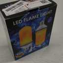 CPPSLEE Upgraded LED Flame Light Bulbs, 4 Modes Flickering Light Bulbs, E26 Base Fire Flame Bulb for Christmas Decorations Outdoor, Halloween Lights Patio Indoor Home Decor (Yellow, 2 Pack)