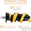 MegaWise Pro 2025 Updated Slow Masticating Juicer, 95% Juice Yield, 2-Speed & 9-Segment Spiral Cold Press, for Vegetables Fruits Nuts, Enhanced Nutrition Better Taste