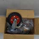 5 Inch Caster Wheels Heavy Duty with Dual-Lock Safety Brake and Rubber Tire Wheels, Heavy Duty - 400 Lbs Per Caster for Workbench, Trolley, Cabinet, Swivel Rubber Wheel 4-Packs with mounting Hardware