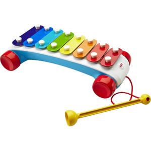Fisher-Price Toddler Pull Toy, Classic Xylophone Pretend Musical Instrument with Mallet for Preschool Kids Ages 18+ Months, Set